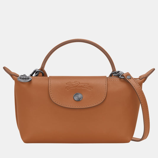 Longchamp Le Pliage XS Pouch (cuero)
